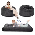 2 In 1 Bean Bag Chairs, Large Bean Bag Chairs, Convertible Floor Cushions for Adults, Giant Bean Bag Bed