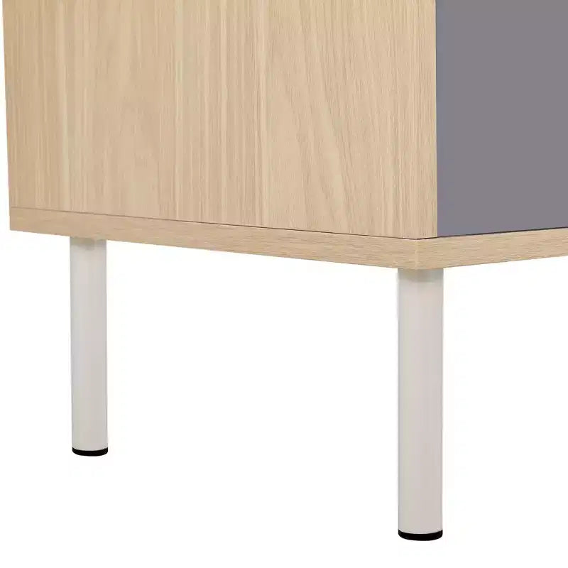 Libreria per Gatti 2 in 1 in Legno Naturale con Recinto per Lettiera, 3 Ripiani, per 1-2 Gatti