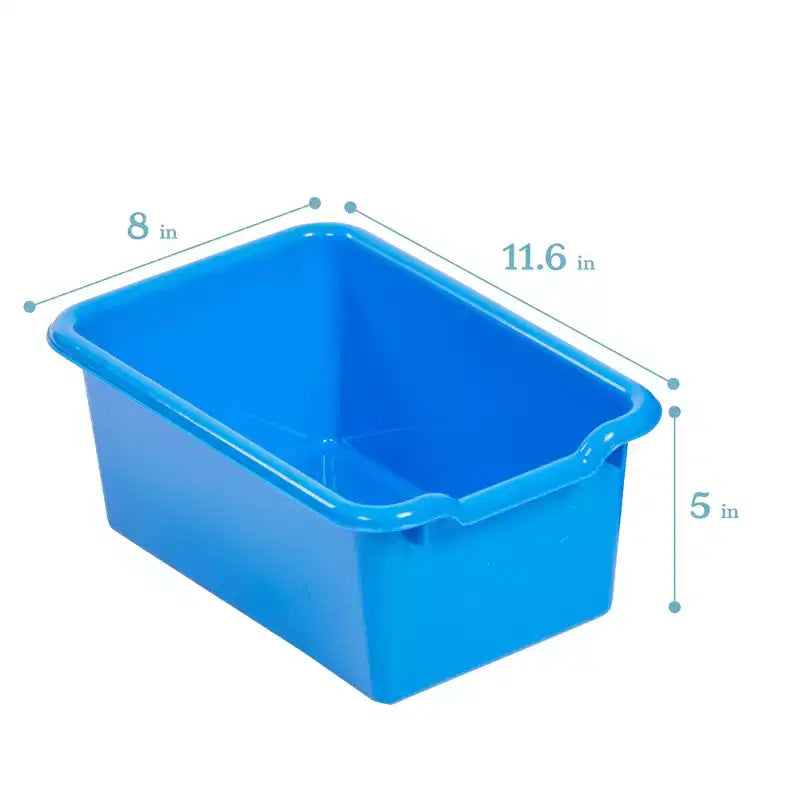Armadio portacontenitori a 12 scomparti 3x4 con 15 contenitori, per aula bambini