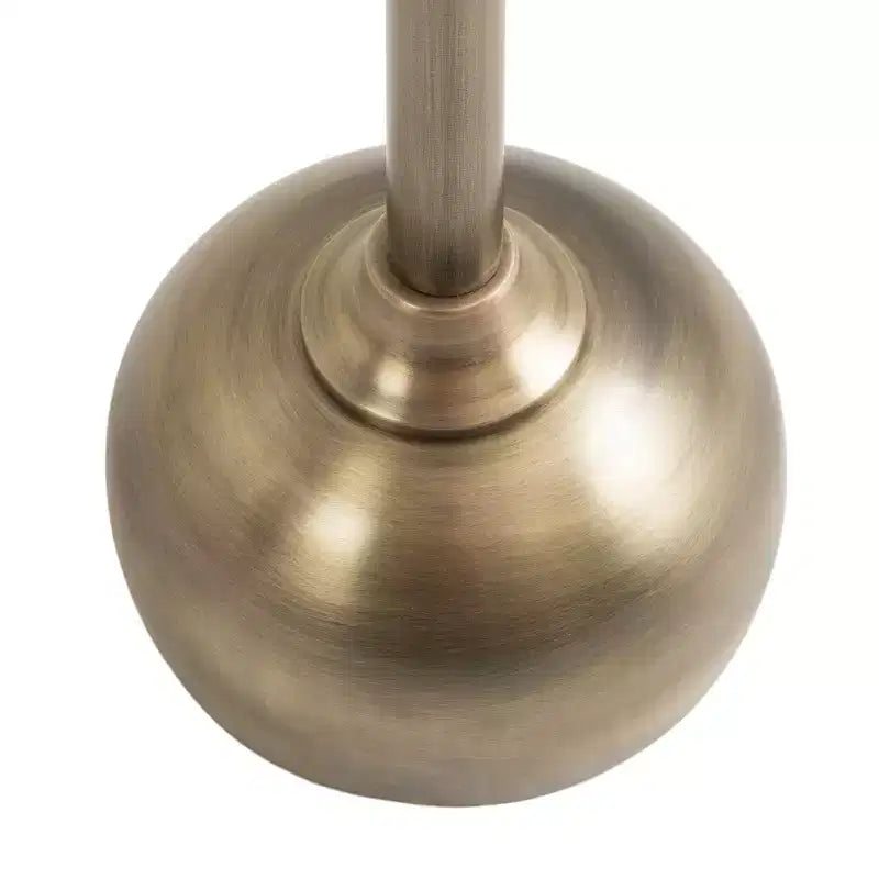 Tavolino da divano rotondo in metallo - Nero/Oro - Per 1