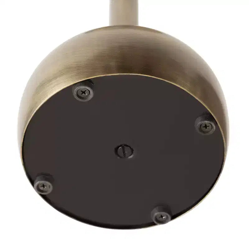 Tavolino da divano rotondo in metallo - Nero/Oro - Per 1