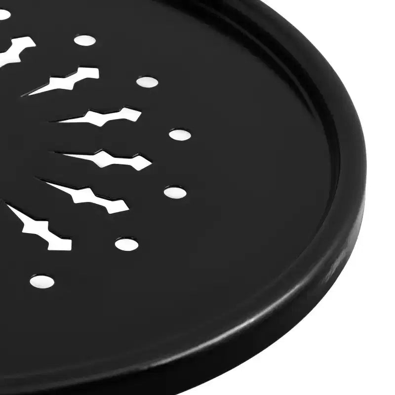 Tavolino da divano rotondo in metallo - Nero/Oro - Per 1