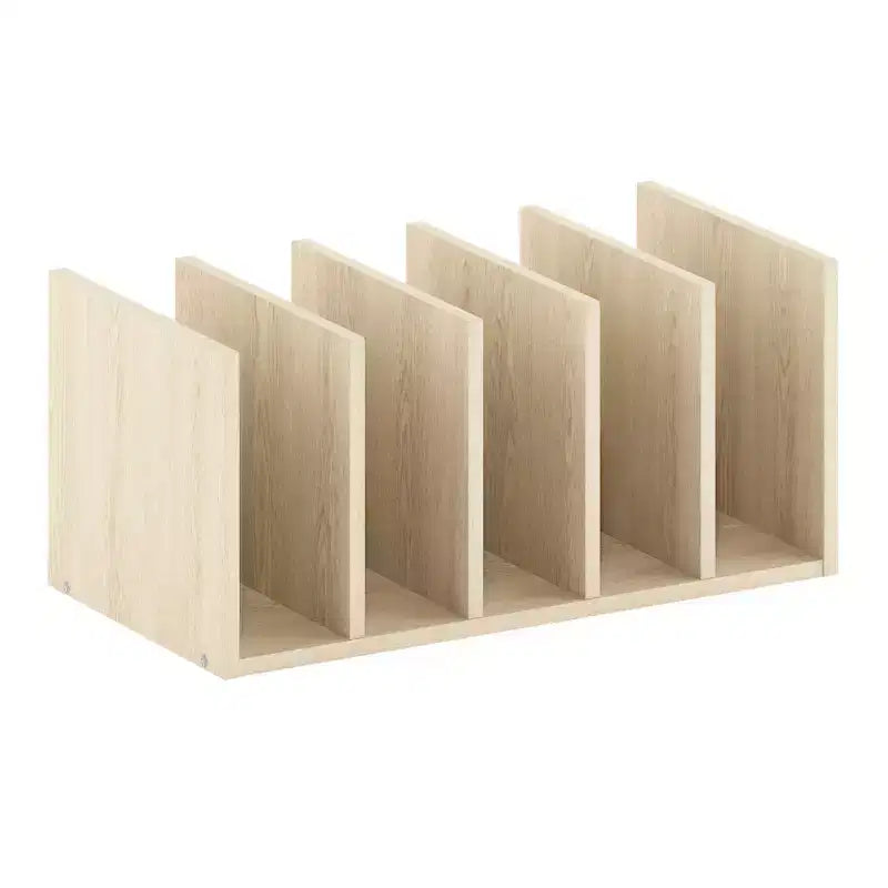 Portadocumenti da scrivania in espresso/quercia - 5 scomparti, utente singolo