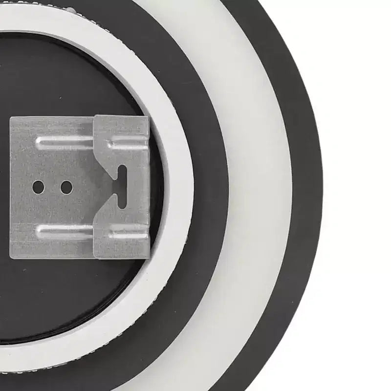 Specchio da bagno rotondo a parete con LED, argento, 15.7"