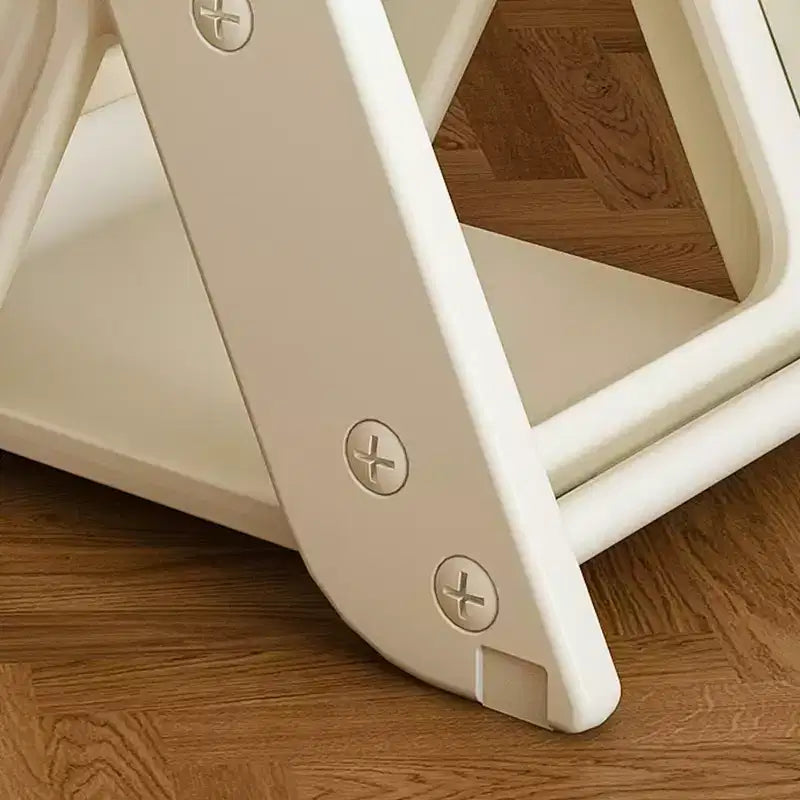 Seggiolone 3 in 1 regolabile per bambini, bianco e antracite/grigio/verde, per 1 bambino con vassoio e cintura di sicurezza