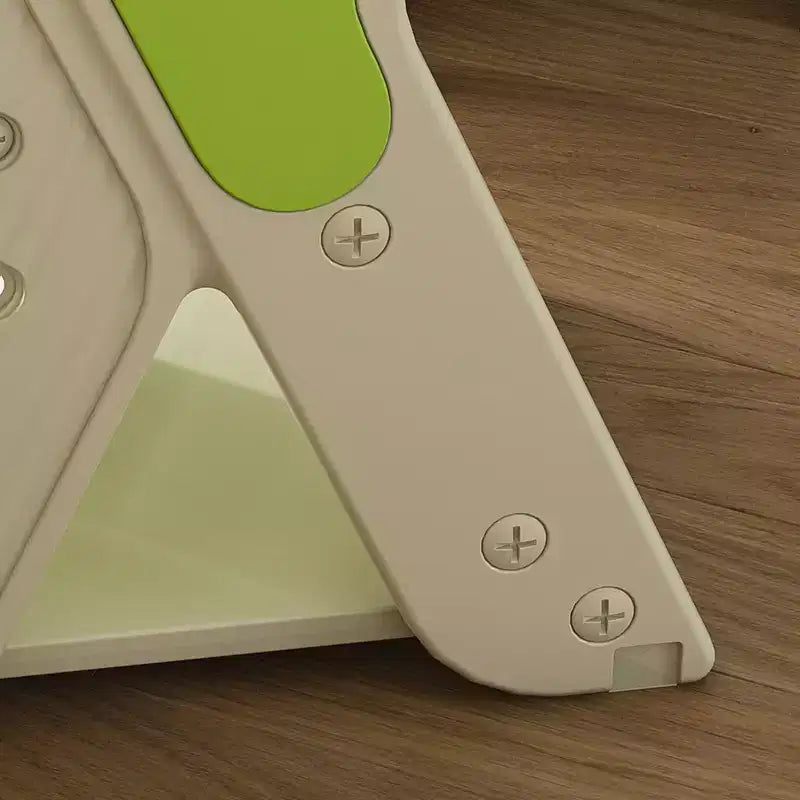 Seggiolone 3 in 1 regolabile per bambini, bianco e antracite/grigio/verde, per 1 bambino con vassoio e cintura di sicurezza
