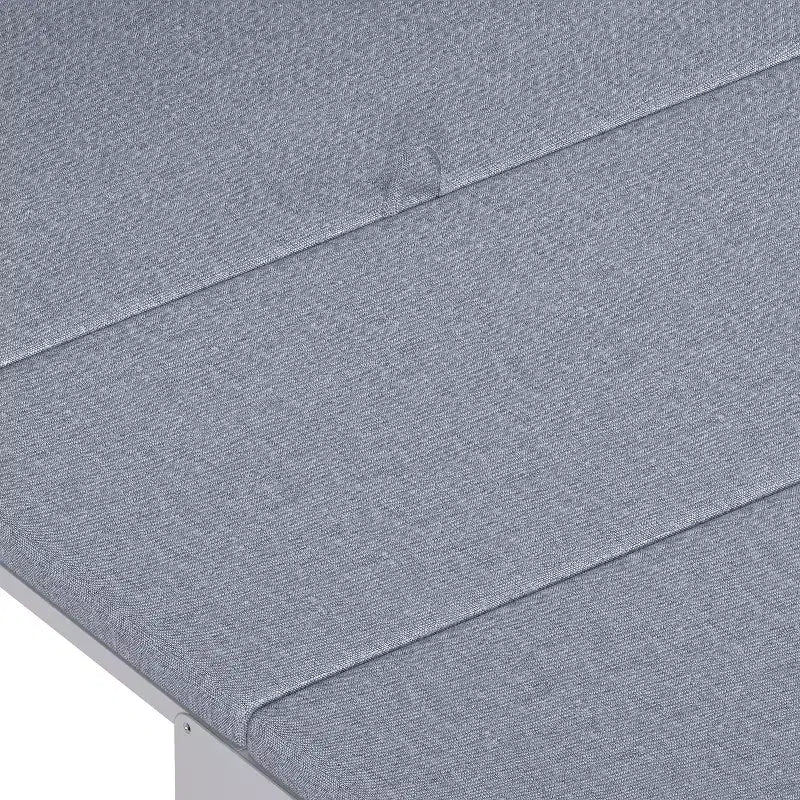 Letto a scomparsa Twin bianco con scrivania, 1 posto letto